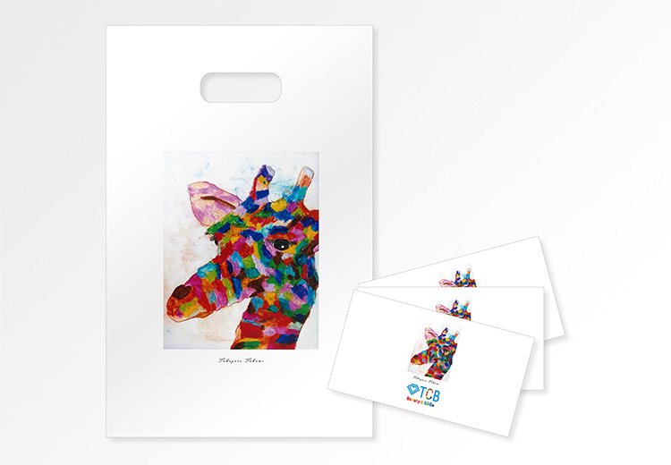 SDGsエコ素材のショッパーバッグとデザイン封筒