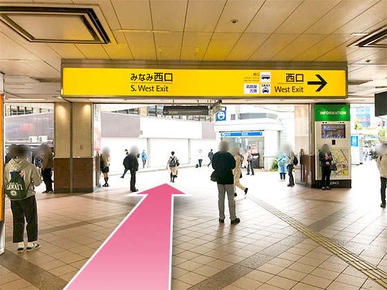 東京中央美容外科横浜駅前院JRルート04
