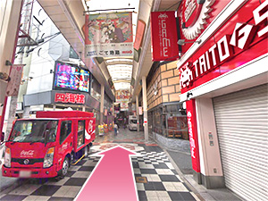 東京中央美容外科梅田大阪駅前院大阪梅田駅ルート10