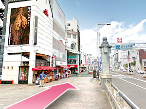 東京中央美容外科高知院 とさでん交通 はりまや橋駅ルート03