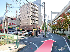 東京中央美容外科千葉東口院 千葉都市モノレール栄町駅ルート03