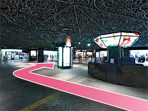 東京中央美容外科西鉄福岡天神駅前院 天神駅ルート03